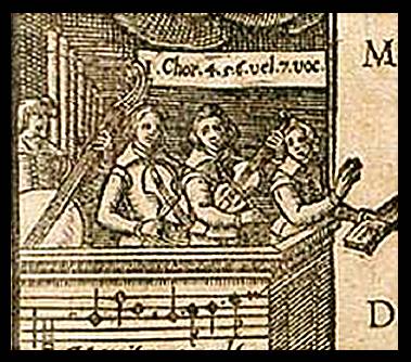 Braccio MichaelPraetoriusMusarumSioniarum 1607 choir-det.jpg