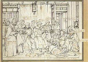 Nb pinacoteca holbein study for the family portrait of sir thomas more 1527 basle.jpg
