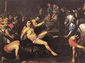 E03 san lorenzo martirio (valentin de boulogne 1621).jpg