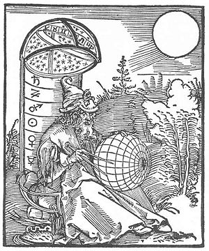 Durer - Astronomer. 1500. Woodcut. British Museum, London, UK.jpg