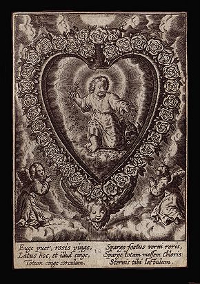 Antonius Wierix (ca. 1552–1604) from his series Cor Jesu amanti sacum - Euge puer rosis pinge...jpg