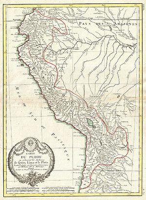1775 Bonne Map of Peru, Ecuador, Bolivia, and the Western Amazon - Geographicus - PeruQuito-bonne-1775.jpg
